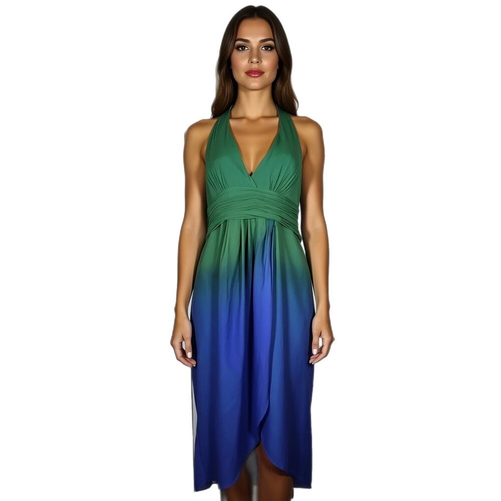 BCBGMaxAzria halter ombré dress. Size 12. Ret $248